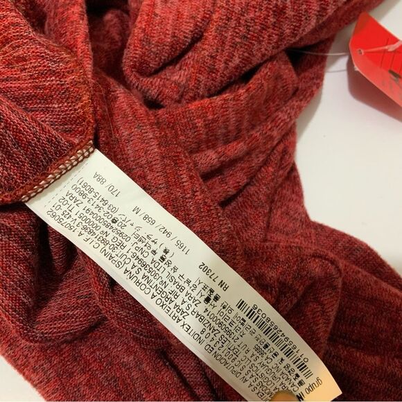 Zara Trafaluc top red knit short sleeves made in Portugal size M - Picture 4 of 4